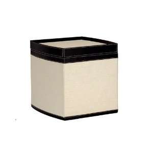   Jute Stackable Storage Box in Dark Brown and Linen: Home & Kitchen
