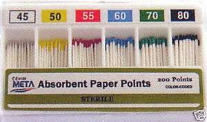 Dental Absorbent Points / Paper Points   #15 40  