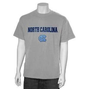  North Carolina Tar Heels (UNC) Ash Block T shirt: Sports 