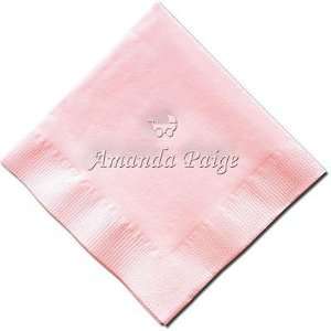     Personalized Embossed Napkins (Baby Carriage)