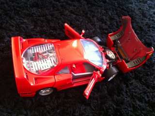 1987 FERRARI F40   118 DIECAST BY BBURAGO   MADE IN ITALY  