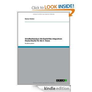 Schulbuchanalyse: Ein Kapitel des integrativen Deutschbuchs für die 6 
