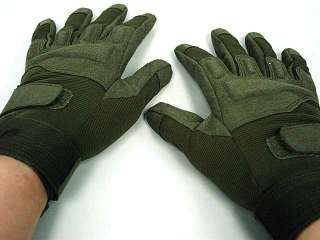 Special Operation Tac Full Finger Assault Gloves OD  
