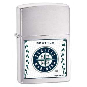  Zippo Seattle Mariners Satin Chrome Lighter: Jewelry