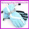 New Women Skyblue Waterproofing Ski&Snowboard Gloves S  