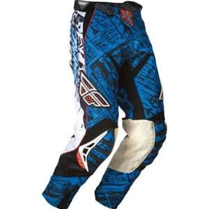   Racing Evolution Youth Boys MX Motorcycle Pants   Blue/Black / Size 26