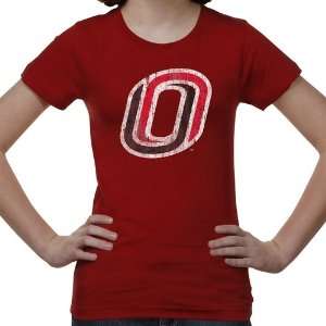 Nebraska Omaha Mavericks Youth Distressed Primary T Shirt 
