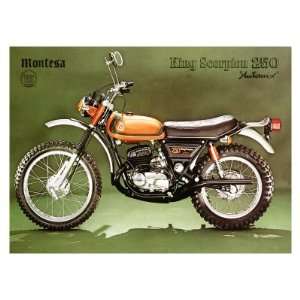  Montesa 250 King Scorpion Motorcycle Giclee Poster Print 