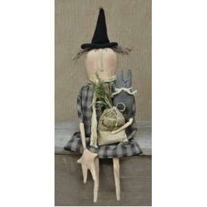  Doll   Hocus Pocus Hattie Witch   Primitive Country Rustic 