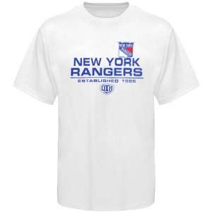  Old Time Hockey New York Rangers White Zeno T shirt 