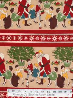 Retro 40s Christmas Andover Washtubs Santa Claus Lane by Karen 