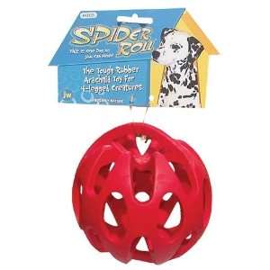   Tough By Nature Spider Roll Dog Toy Assorted Colors: Pet Supplies