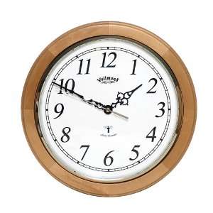  Vollmond Oak 11 Inch Atomic Wall Clock
