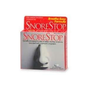  Snore Stop   Breathe Easy, 20 chewable Health & Personal 