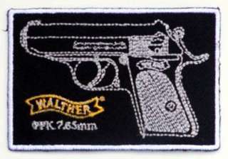 WALTHER PPK  James Bonds Gun Embroidered Company Patch  