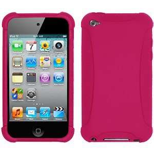  New Amzer Silicone Skin Jelly Case Hot Pink For Ipod Touch 