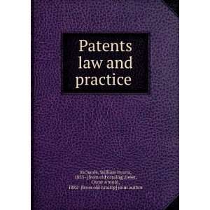  Patents law and practice William Evarts, 1855  [from old 