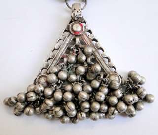 ANTIQUE TRIBAL JEWELRY OLD SILVER FOREHEAD necklace  