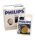 Philips Lithium Button Cell Battery 3V, CR2025, DL2025, 10 Batteries