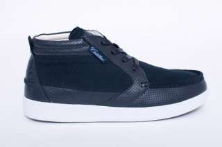 NEW MENS CADILLAC LANCE B NAVY BLUE WHITE SUEDE LEATHER SNEAKERS SHOES 