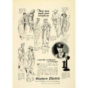  1923 Ad Western Electric Utility Chicago Antique Telephone 