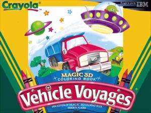 Crayola Magic 3D Coloring Book Vehicle Voyages PC CD  