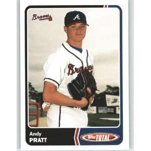  2003 Topps Total #209 Andy Pratt   Atlanta Braves 