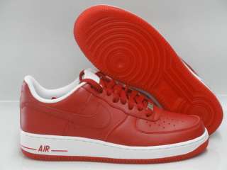 Nike Air Force 1 Varsity Red White Sneakers Mens Sz 13  