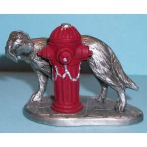  Hudson Pewter   Summer Villagers   Dog at Fire Hydrant 