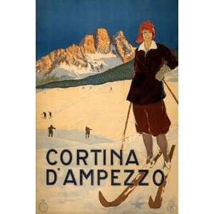  Cortina dAmpezzo Italy Italia Italian Skis Ski Holiday 