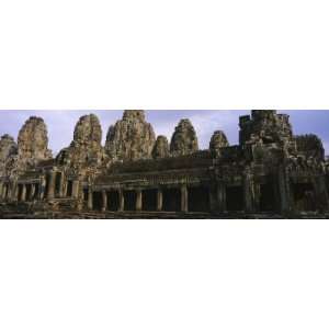 Facade of an Old Temple, Angkor Wat, Siem Reap, Cambodia Photographic 