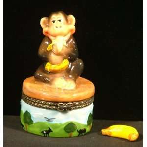  Banana Monkey Jungle Animal Lover Trinket Box phb