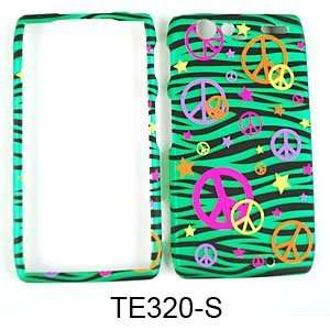   DROID RAZR TRANS PEACE SIGNS ON GREEN ZEBRA: Cell Phones & Accessories