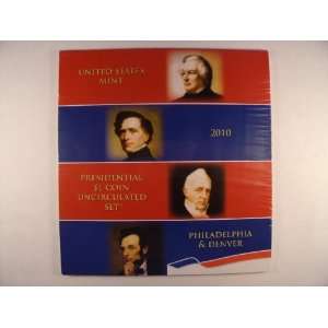  2010 U S Mint Presidential $1 Uncirculated 8 Coin Set 