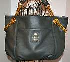 JUICY COUTURE BROWN LEATHER HANDBAG 398 NWD  