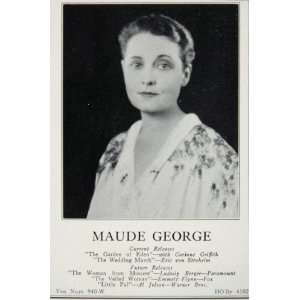  1930 Maud George Garden Eden Wedding March Casting Ad 