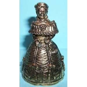    Spoontiques Pewter   Woman in Victorian Era Dress 