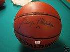 George Mikan Signed Synthetic Leather NBA Basketball  PSA/DNA Auth 