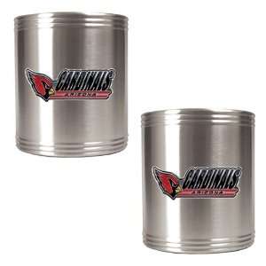  Arizona Cardinals 2pc Stainless Steel Can Holder Set 