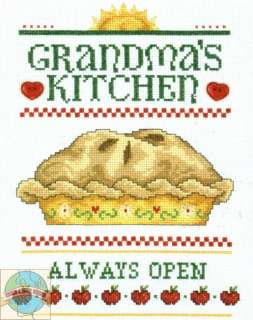 Cross Stitch Kit ~ JCA Grandmas Kitchen Sign Apple Pie #04761  