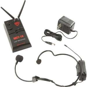   Portable 16 Channel UHF Wireless Headset System with WH 16 Transmitter