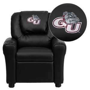 Flash Furniture Gonzaga University Bulldogs Embroidered Black Vinyl 