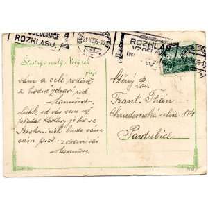   Post Card STASTNY A VESELY NOVY ROK PREJE (1938) 