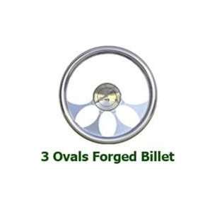 3 Ovals Full Wrap Billet Steering Wheels: Automotive