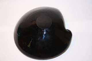 AVeM Murano 1950s Zanfirico + Aventurine Black Glass Bowl  