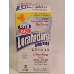  Generic Loratadine Antihistamine 120 Tablets, 10mg Compare 