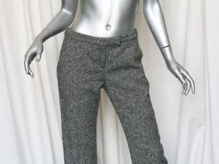 ALEXANDER MCQUEEN Birdseye Tweed Zipper Pant Trouser 40  