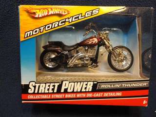 Hot Wheels Street Power Rollin Thunder. Die Cast street bike. MIB 
