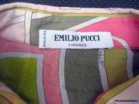EMILIO PUCCI LADIES MULTI COLOURED BLOUSE/UK 12/USED/VERY GOOD 
