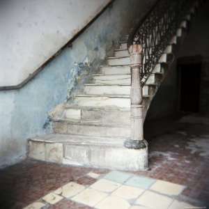  Stairway in Apartment Block, Cienfuegos, Cuba, West Indies 